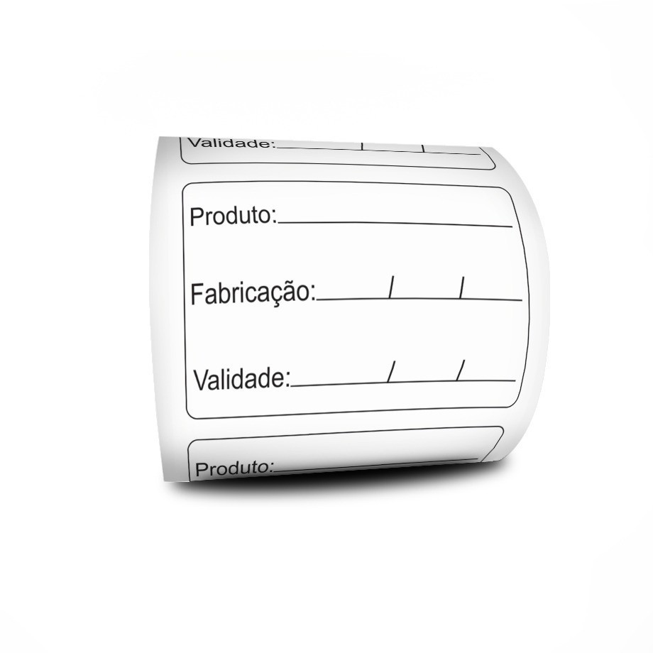 Etiquetas Prazo de Validade 60x40 BOPP - 1 Milheiro