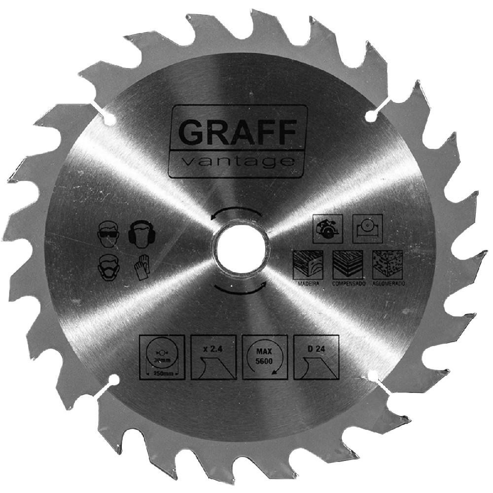 Serra Circular C/ Pastilha De Metal Duro P/ Madeira 10''x24d (579,0009) - Graff Vantage