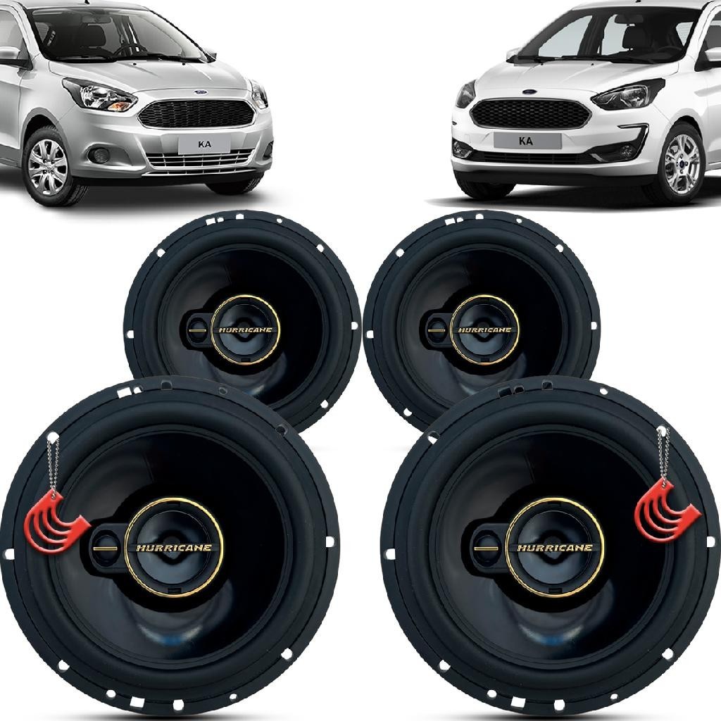 Kit Alto Falantes Dianteiros e Traseiros Ford Ka Hatch e Sedan 2014 até 2021 - Hurricane Aurum 480w em Oferta na Shopee