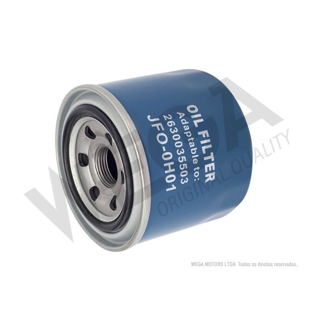 Filtro Óleo Cerato Optima Sportage Accent Coupe Creta Elantra HB20 IX30 IX35 Santa Fé Sonata Tucson Veloster + Carros 1990 em diante Wega JFO-0H01