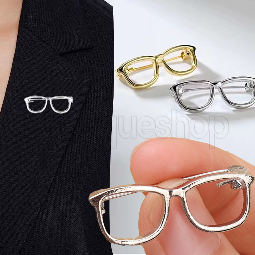 [Destaque] Broches De Óculos Criativos-Broche Decorativo-Roupas , Decoração De Mochila-Alfinetes De Metal Em Formato De 