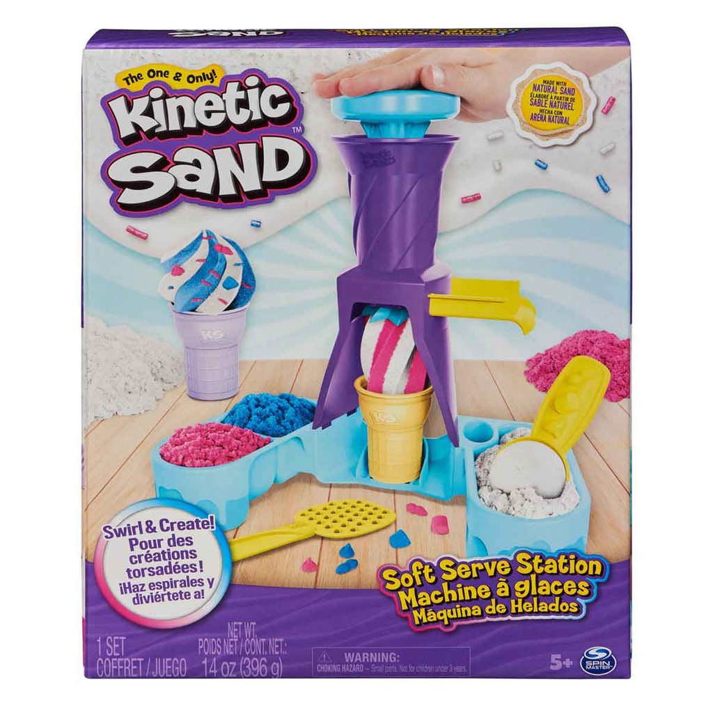 Estação Expressa De Sorvete + 396g Areia - Kinetic Sand em Oferta na Shopee