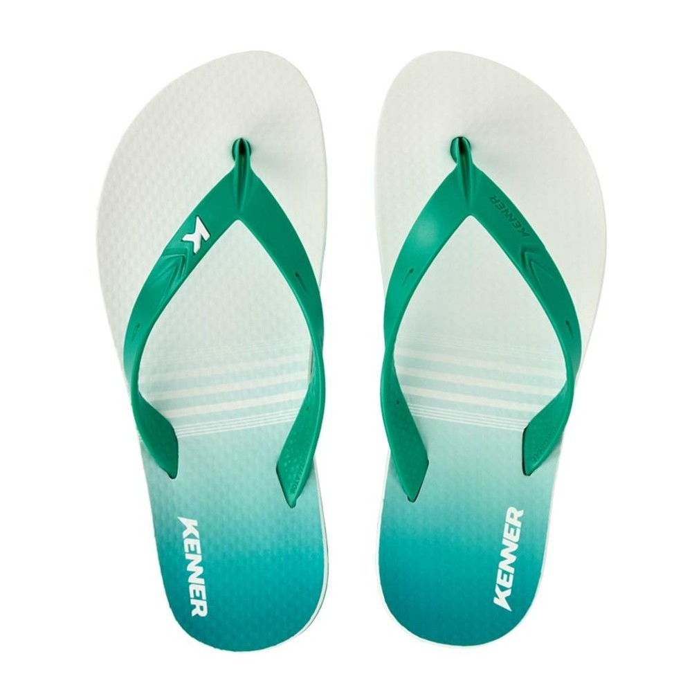 Chinelo Kenner New Summer Degradê Masculino - Verde e Branco - Men Shoes