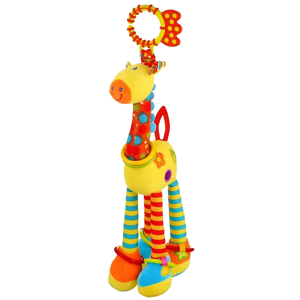 Brinquedo De Pelúcia De Girafa Com Chocalho 1539 Shiny Toys em Oferta na Shopee
