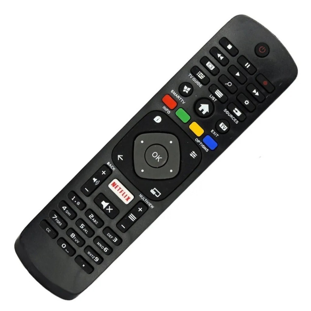 controle Remoto  philips Smart TV LED 4k c/ Netflix - 8049 (Compatível com a Marca Philips) novo