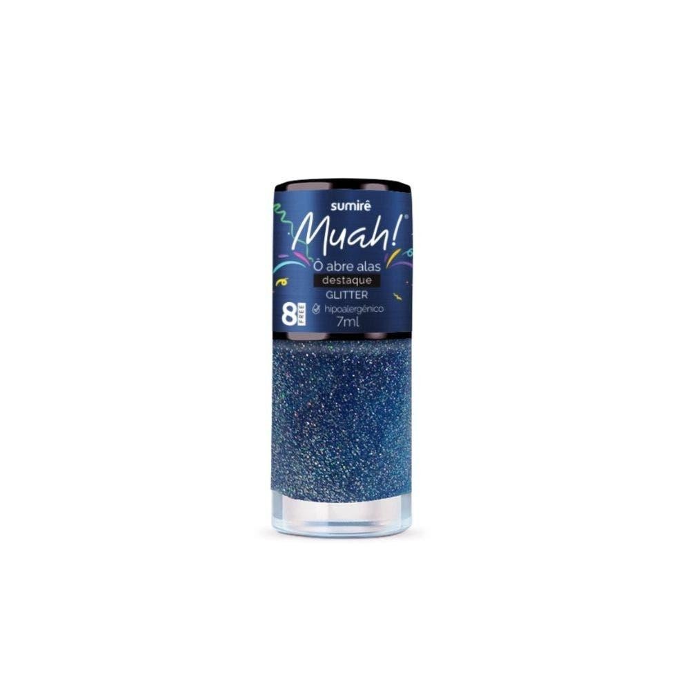 Esmalte Muah Glitter Ô Abre Alas Destaque 7ml - Beauty