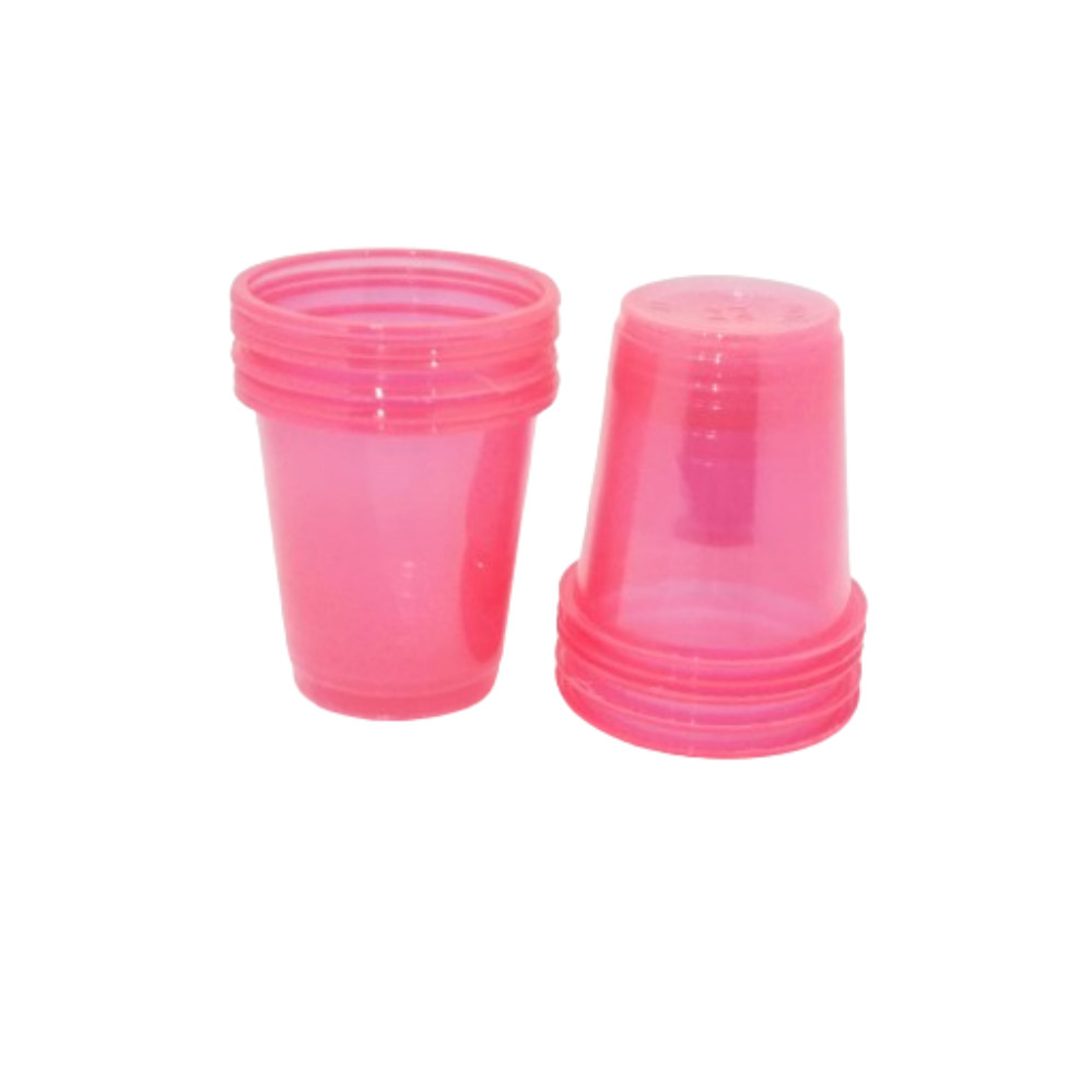 Copo Biodegradável Crystal Shot 30ml Rosa Neon - 10 unid em Oferta na Shopee