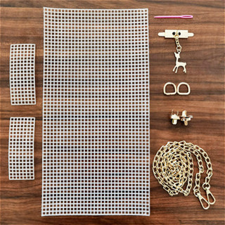 6Pcs/set Kit Auxiliar De Tecelagem De Malha Plástica Com Fivela De Corrente Fawn Buckle Acessórios Saco De Bricolagem em Oferta na Shopee