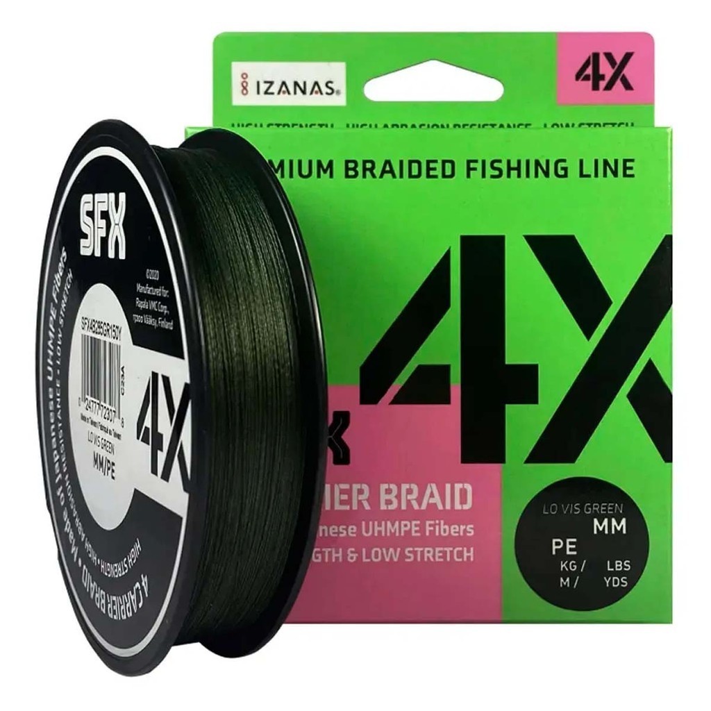 Linha Multifilamento Izanas SFX 4X 0.185mm 22lb 10kg 135 metros PE 1.2