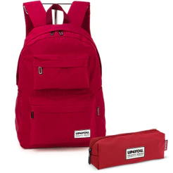 Mochila E Estojo Crinkle Juvenil Casual Up4you Luxcel