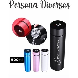 Garrafa Térmica  Inox Personalizada Led Digital 500ml