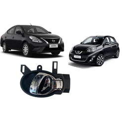 Maçaneta Interna Nissan March Versa 2011 2012 2013 Á 2016 Cromada