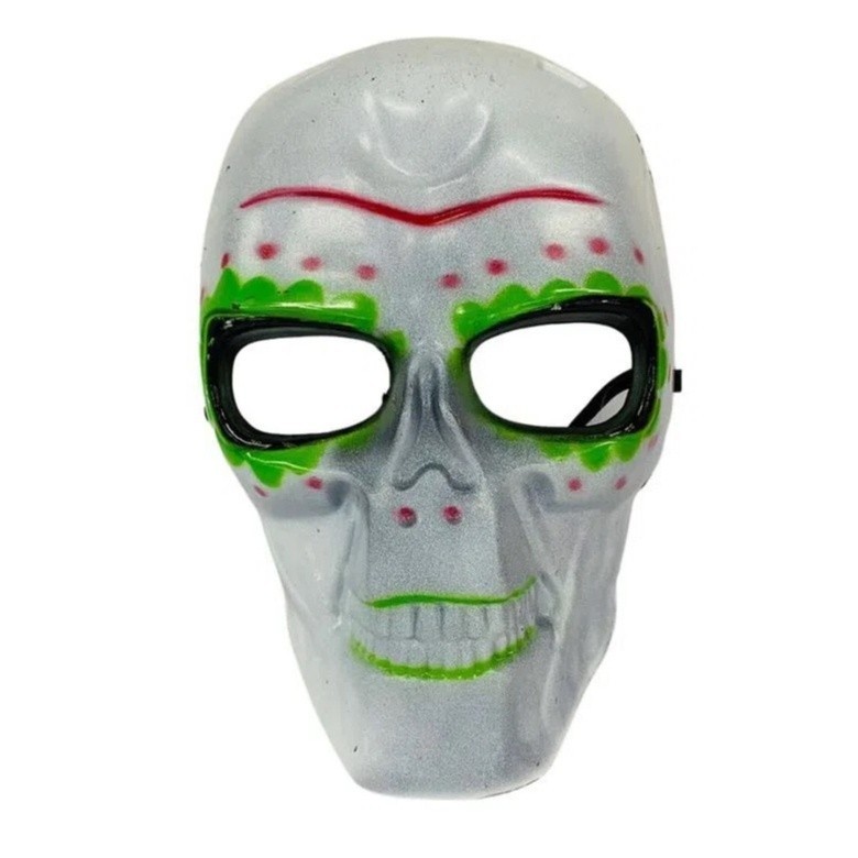 Máscara Caveira Mexicana Festa Halloween