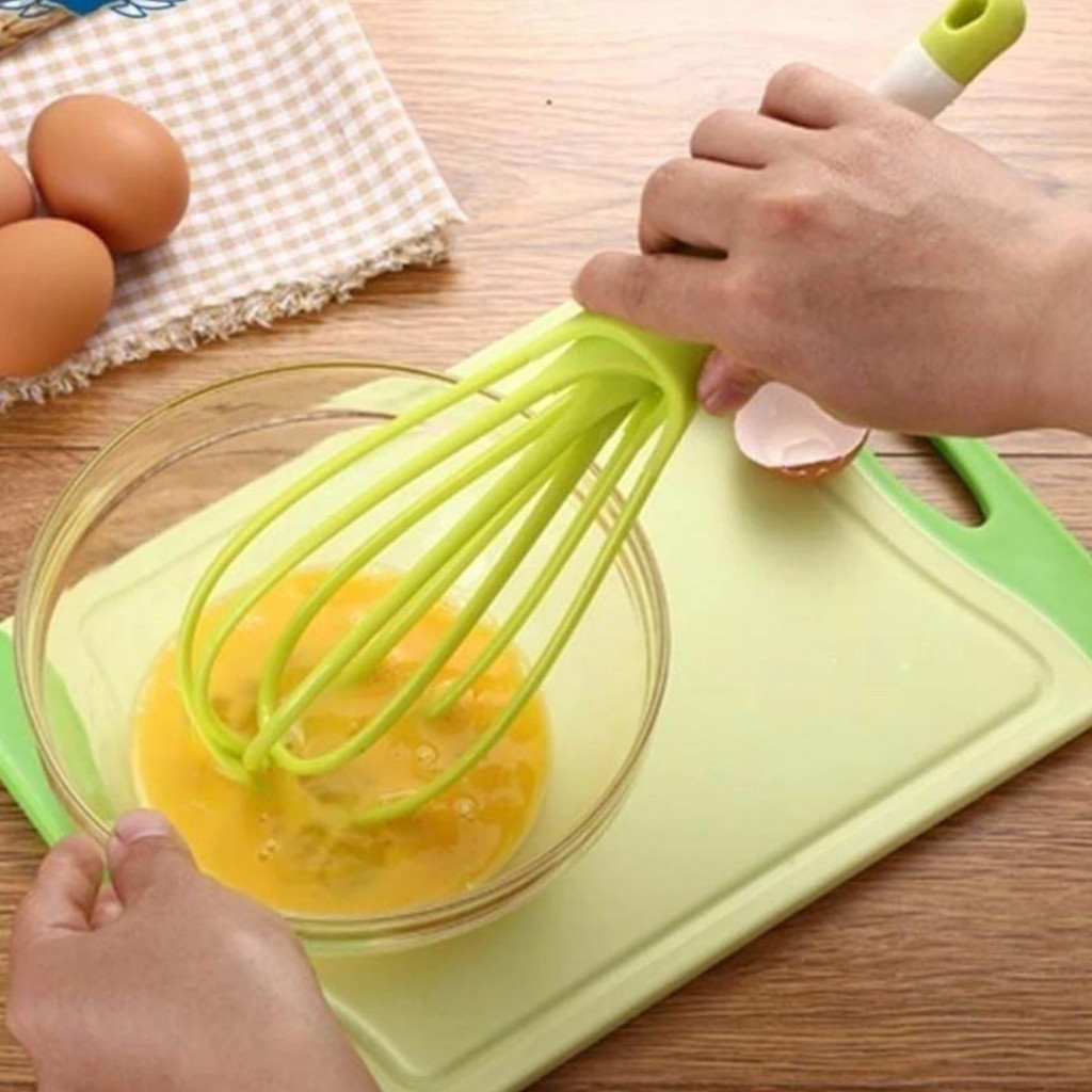 Batedor De Ovos Fouet Retrátil Em Plástico em Oferta na Shopee
