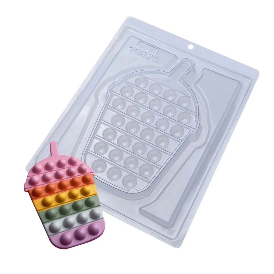 Forma Acetato BWB SIMPLES Pop It Fidget Toy Milk Shake CÓD 10270