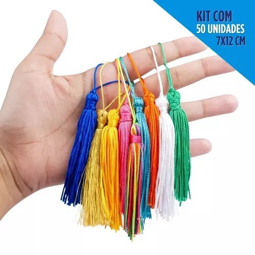 Pingente De Seda Tassel - 7.0 Cm Pct C/50 Unidades