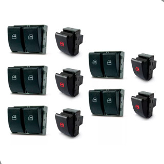 Botão Interruptor Vidro Elétrico Simples Duplo Fox Voyage Saveiro Gol Parati G4 G5 G6 G7 5 Pares em Oferta na Shopee