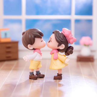 2Pcs/Set Miniaturas De Beijos De Fadas De Jardim Decoração Acessórios Artesanato Em Resina Bonsai Decorações em Oferta na Shopee