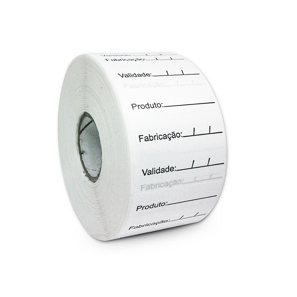 Etiquetas Prazo de Validade 40x40 BOPP - 1 Milheiro