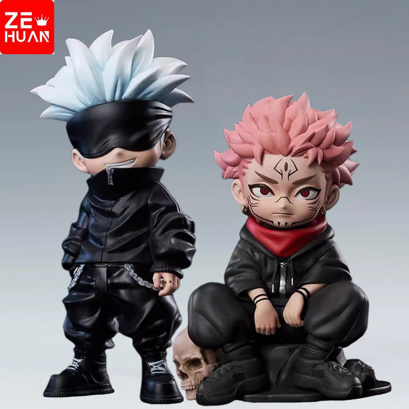 Jujutsu Kaisen Figuras Anime, Ryomen Sukuna Action Figure, Itadori Yuji Figurine, Gojo Satoru  Fushiguro Megumi Estátua, Q Versão PVC Modelo Toy, action figure boneco brinquedo brinquedos de menino aniversário
