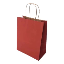 10~50 SACOLA DE PAPEL MARSALA 21,5X17,5X8,5 (LC) REF5022 (CHOCO)