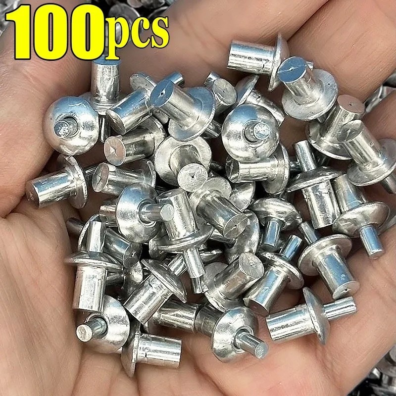 100/50/30pcs Rebites De Expansão Em Liga De Alumínio Pregos Aço Inoxidável Parafusos De Haste De