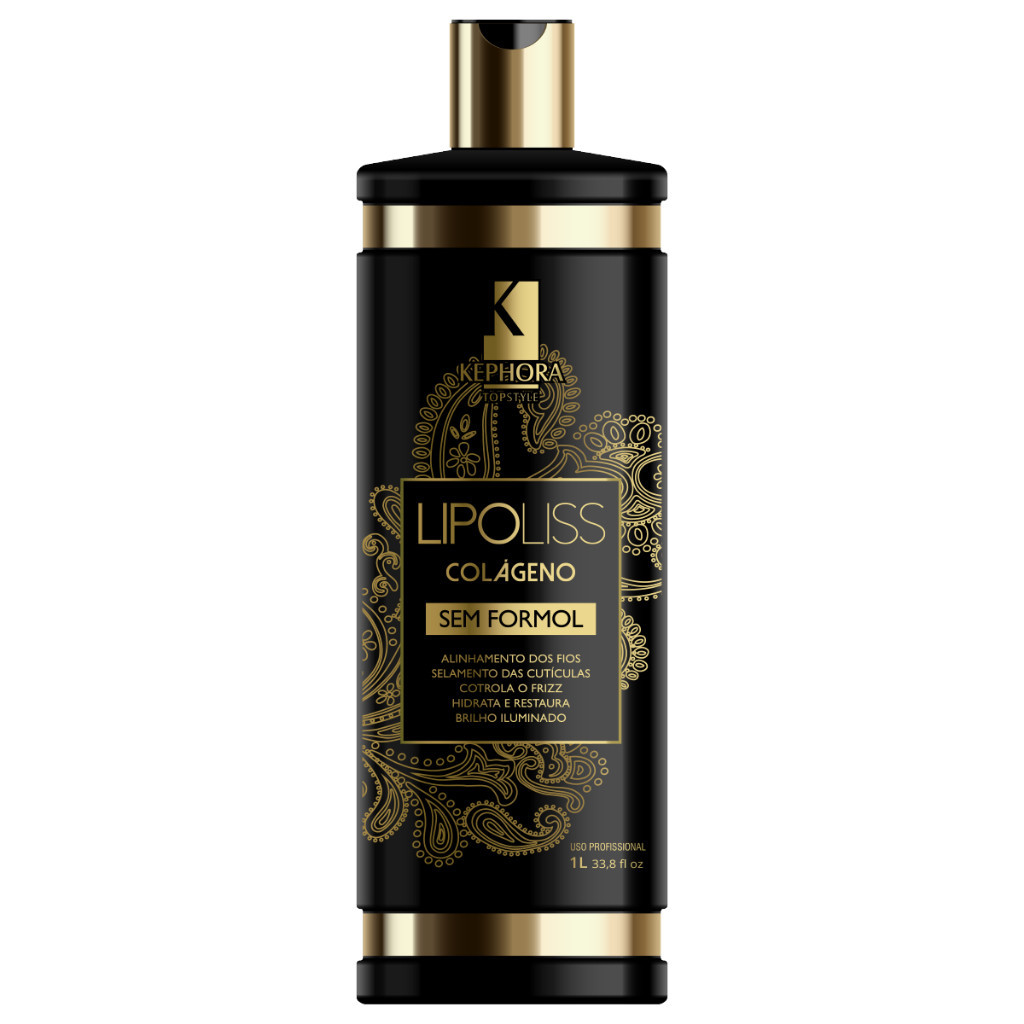 Escova Progressiva Selagem Liso Imediato Lipoliss Kephora Sem Formol 1L