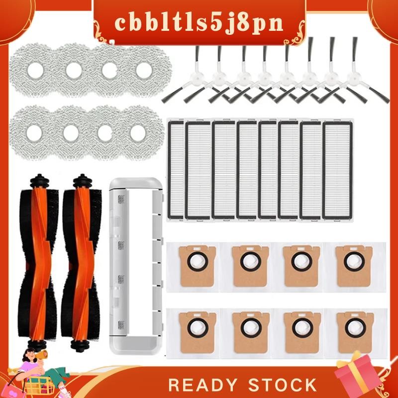 cbbltls5j8pn Para Robô Aspirador X20 + , X10 +/X20 Plus De Pó Escova Lateral Principal Filtro Hepa Esfregões Sacos