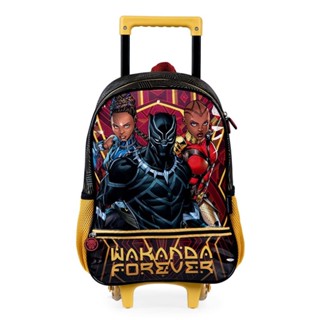 Mochila Escolar Masculina De Rodinhas Pantera Negra em Oferta na Shopee