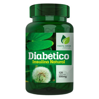 Diabético Insulina Natural 500mg 120 Cápsulas - Fonte Verde Naturalle em Oferta na Shopee