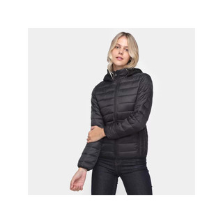 Jaqueta Feminina Bobojaco Preta Nylon Puffer