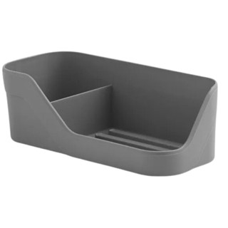 Organizador de Pia Cinza Porta Detergente Sabão Bucha Buchinha OU em Oferta na Shopee