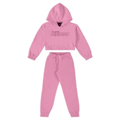 Conjunto Infantil para Meninas com Jaqueta e Calça Guloseima