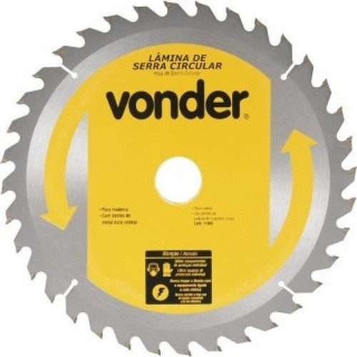 Disco De Serra Circular Vonder Para Madeira 350mm X 30mm 48d
