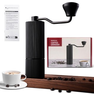 Moedor de café manual de cerâmica de aço inoxidável Moedor de café portátil com ajuste