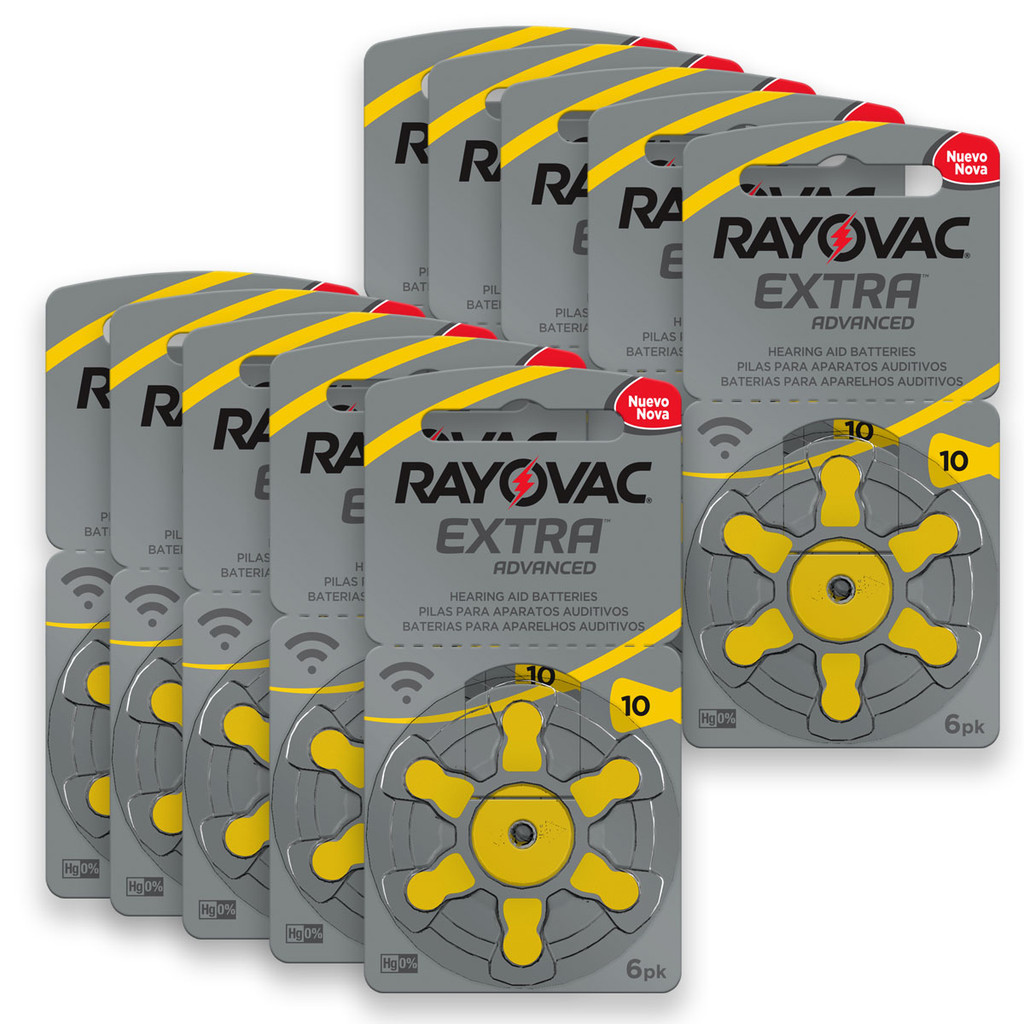Pilha Auditiva 10 Rayovac Bateria Pr70 kit 60 unidades em Oferta na Shopee