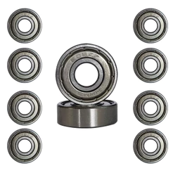 Kit 10 Rolamentos 608ZZ 608 Semi Profissional Abec - Skate, Patins, Longboard e Patinete