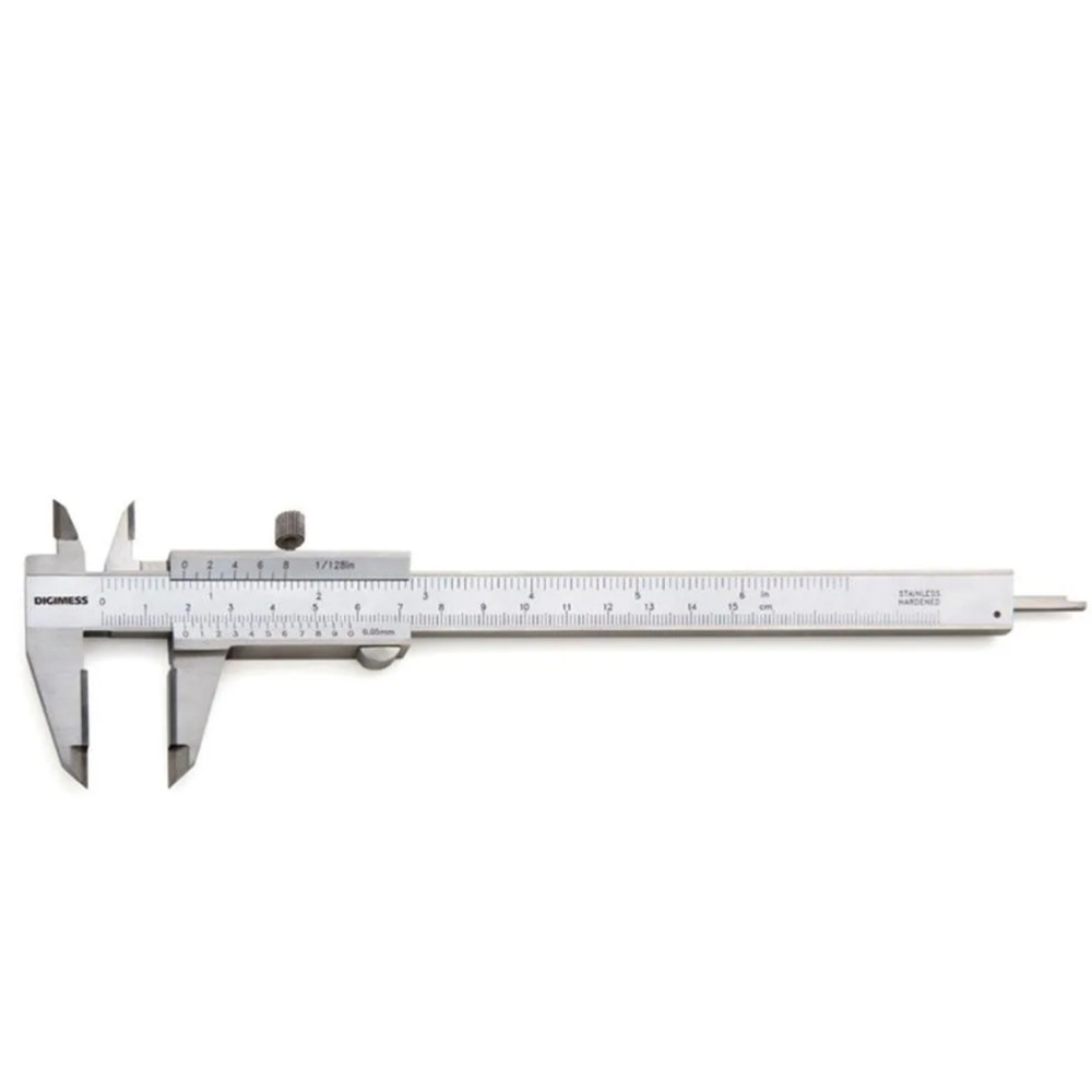 Paquimetro Universal Analógico Com Medidor Metálico Inox 150MM X 0,02MM Idea em Oferta na Shopee