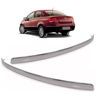 PAR FRISO PARACHOQUE TRASEIRO LINEA 2009 A 2014 CROMADO em Oferta na Shopee