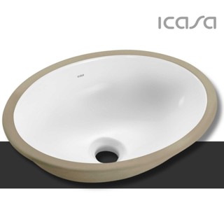 Cuba De Louça Cerâmica Premium Oval De Embutir Icasa Premium 40x30cm IL65 em Oferta na Shopee