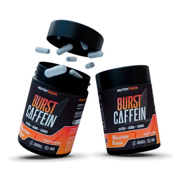 Pré Treino Burst Caffein + Cromo + Taurina 60caps Nutrye