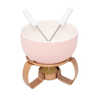 Aparelho de Fondue 4 Peças Lyor Aspen Rosa