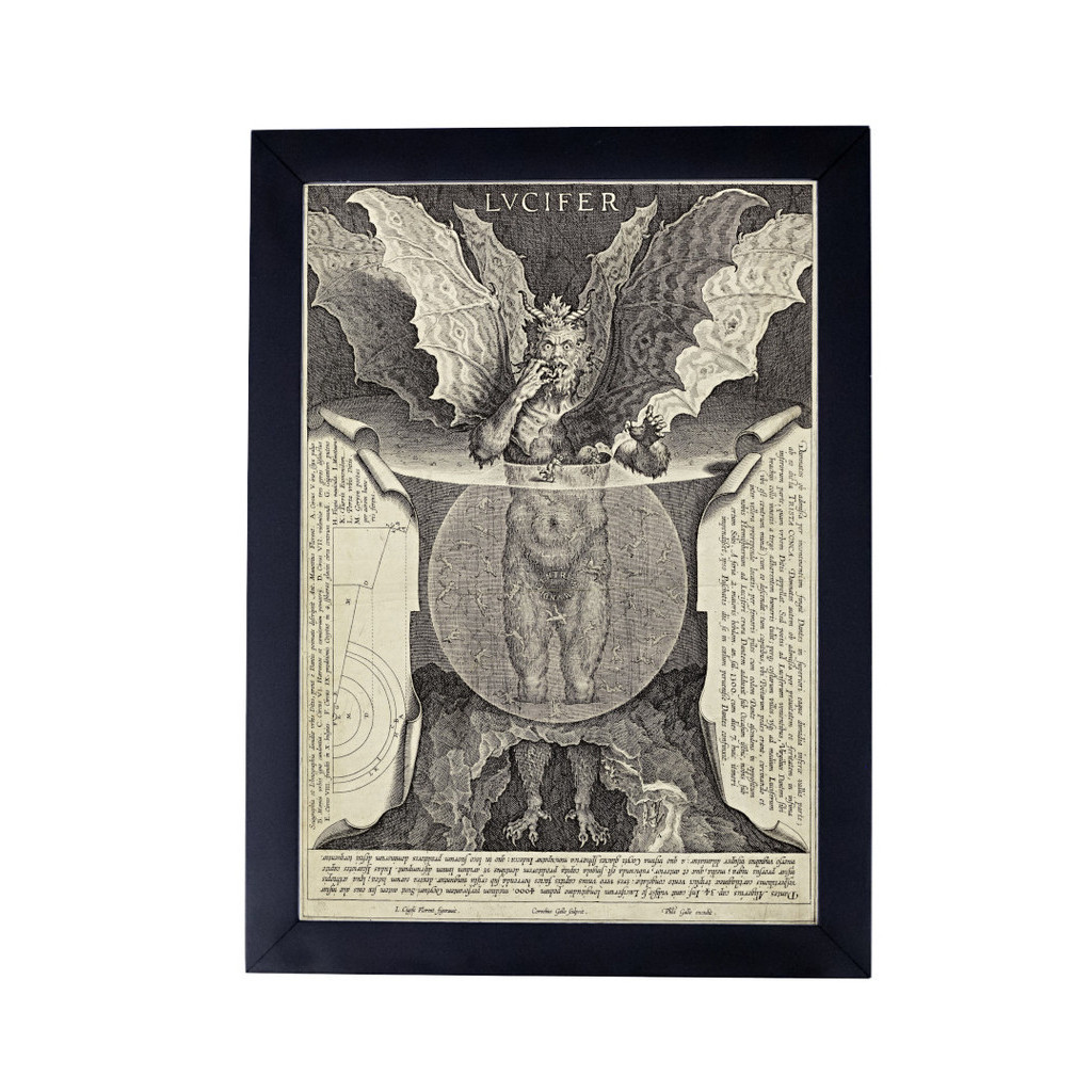 Imagem Quadro decoração esquerda espiritual lúcifer p8511