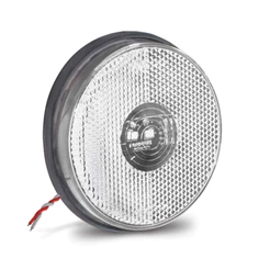 Lanterna Lateral Led Redonda Universal 85mm Cristal