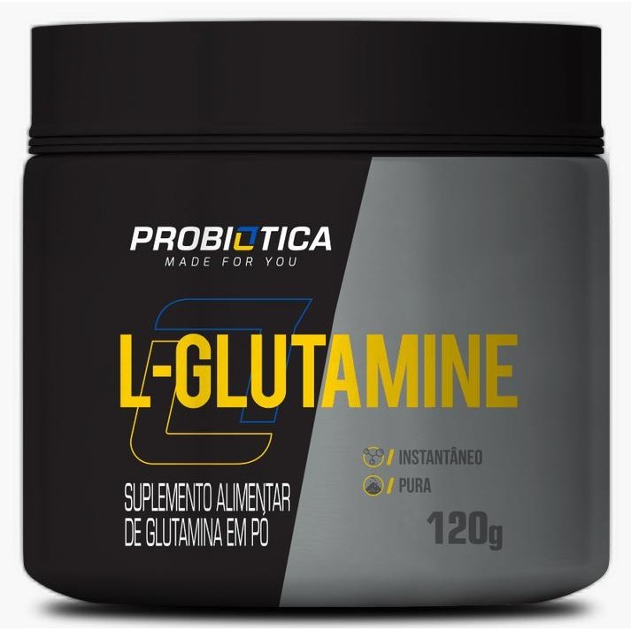 L - Glutamina Pura 120 Gr Probiotica Sabor Sem sabor Suplemento em Pó em Oferta na Shopee