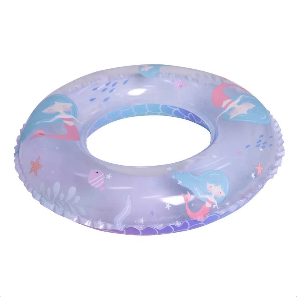 Boia Infantil Princesa Sereia 60cm Tamanho Único Piscina Ou Praia - Atrio ES295 - Mom & Baby