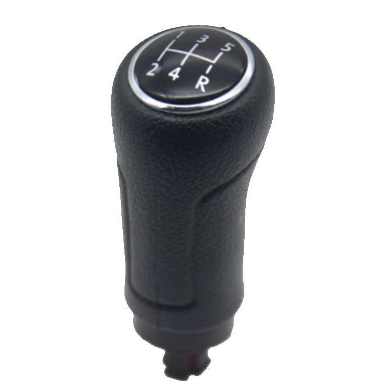 Manopla de Câmbio Gol G4 5 marchas Ré para Trás Preto Aro Cromado