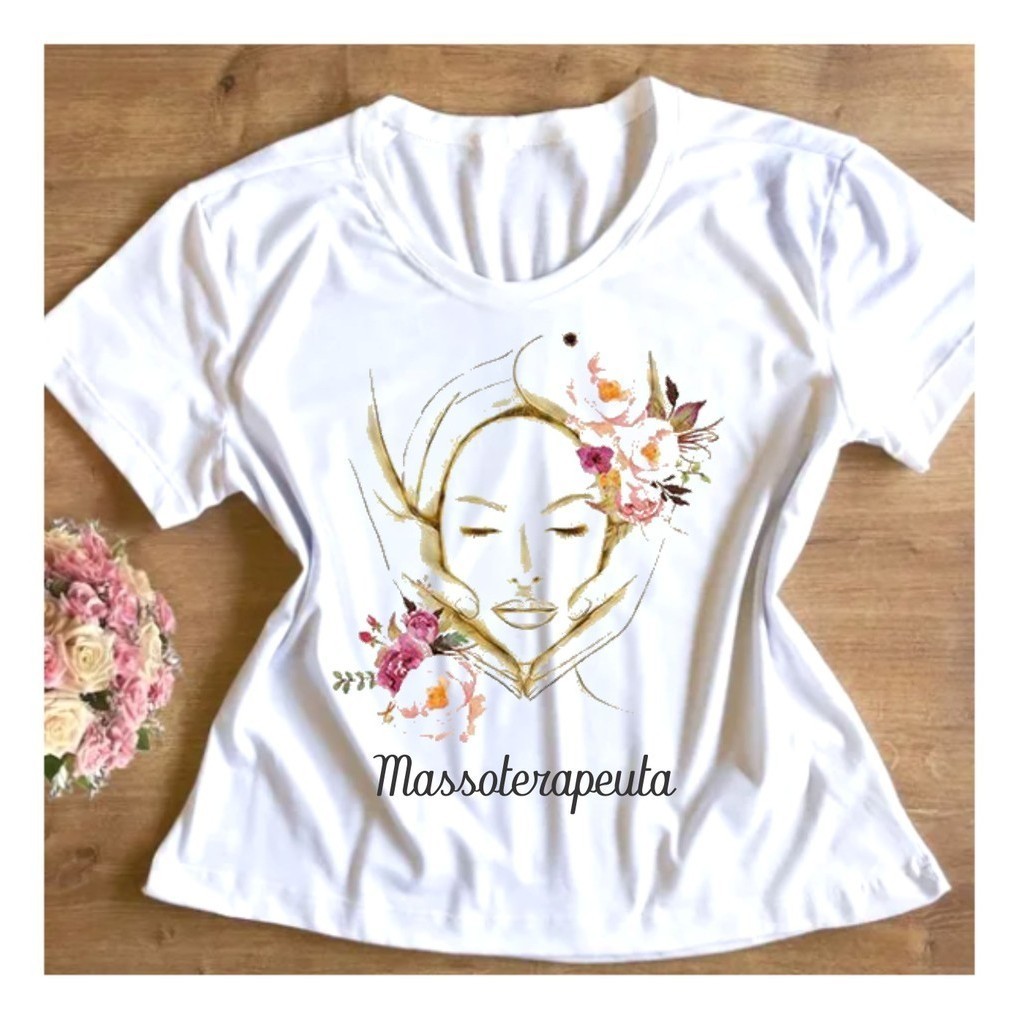 Camisa Camiseta   Massoterapia Blusa T-shirt 907 SH. CP