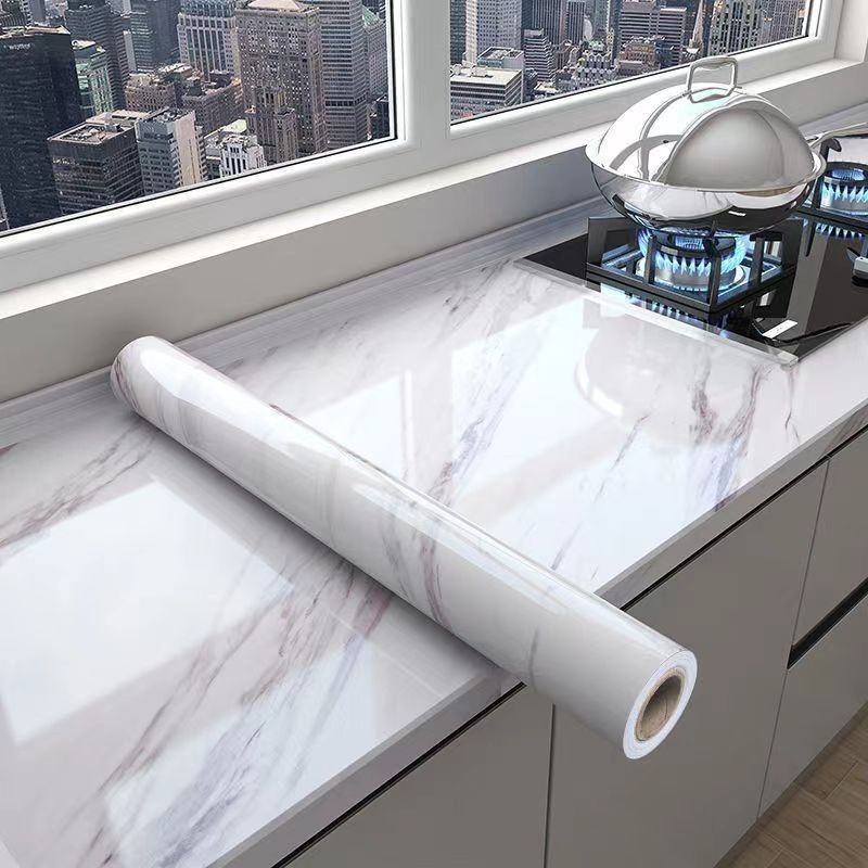 Papel de parede Adesivos para cozinha quarto Brilhante Lavável Mármore 3 metros x 60cm em Oferta na Shopee