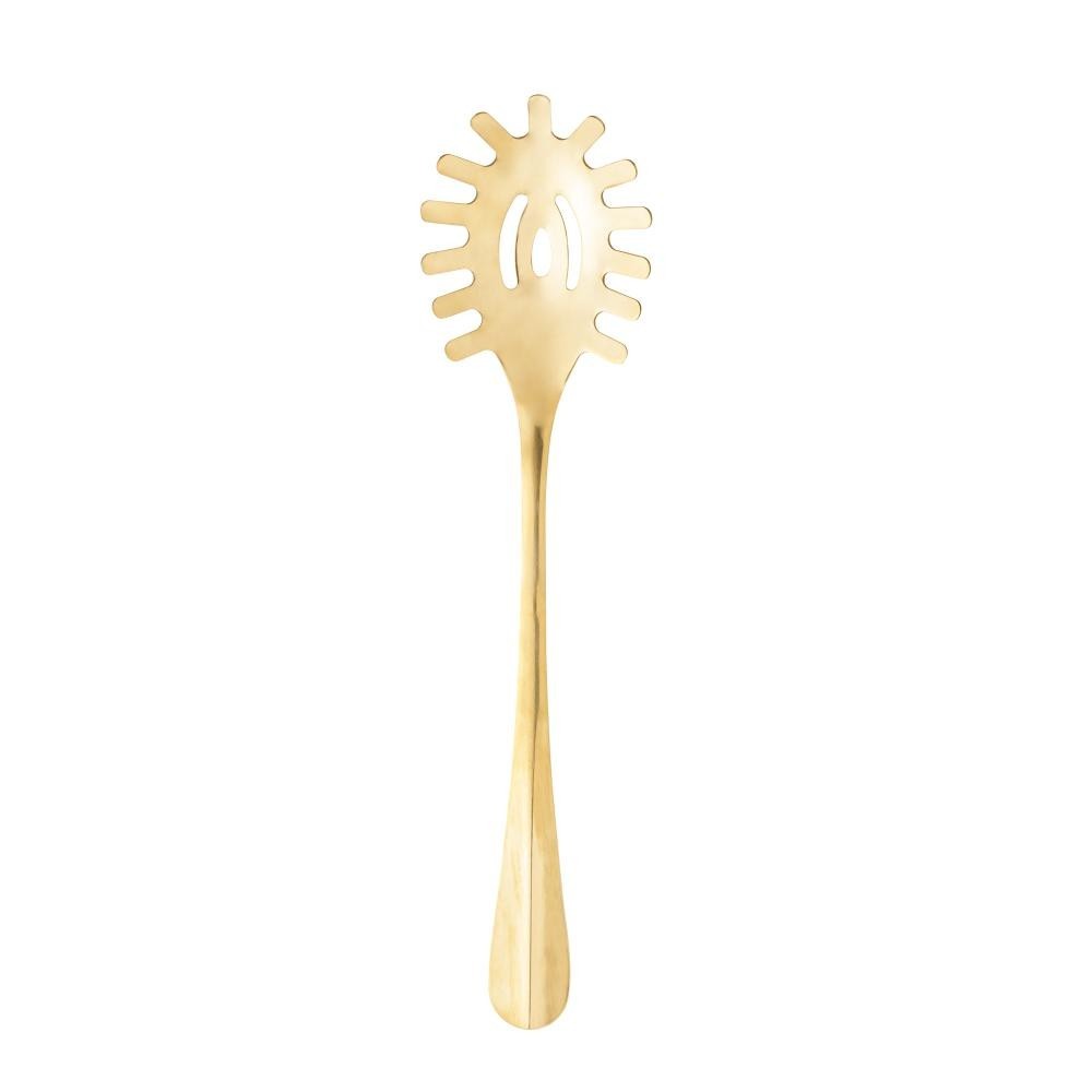 Pegador de Macarrão Lyor Positano Dourada de Aço Inox 27,5cm - Home & Living